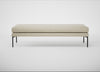 Matera Bench Leather Grain Storm 006 / Black / 160cm