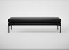 Matera Bench Leather Stonewash Black 263 / Black / 160cm
