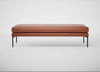 Matera Bench Leather Stonewash Light Brown 274 / Black / 160cm