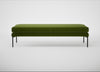 Matera Bench Nobilis Velvet Leaf / Black / 160cm