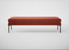 Matera Bench Nobilis Velvet Rust / Black / 160cm