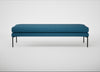 Matera Bench St Moritz Wool Blue / Black / 160cm