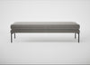 Matera Bench Nobilis Velvet Dolphin / Black / 180cm