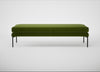 Matera Bench Nobilis Velvet Leaf / Black / 180cm