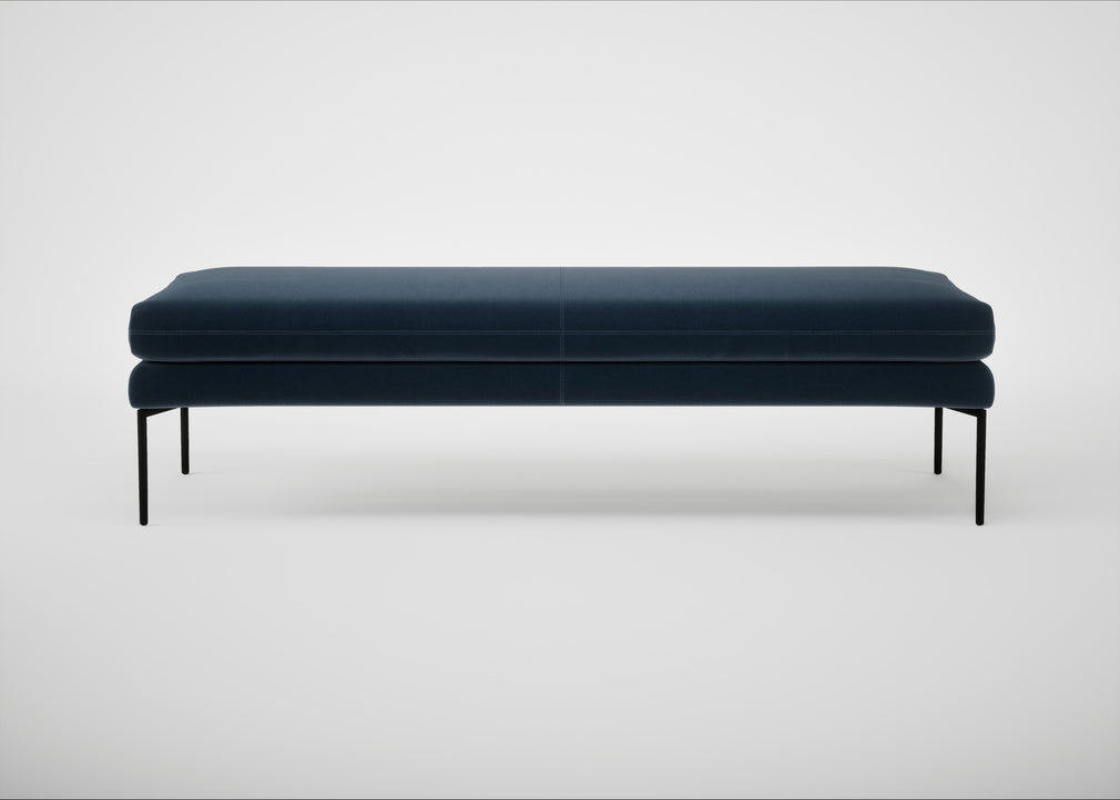 Matera Bench Nobilis Velvet Night / Black / 180cm