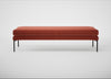 Matera Bench Nobilis Velvet Rust / Black / 180cm