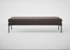 Matera Bench Nobilis Velvet Sable / Black / 180cm