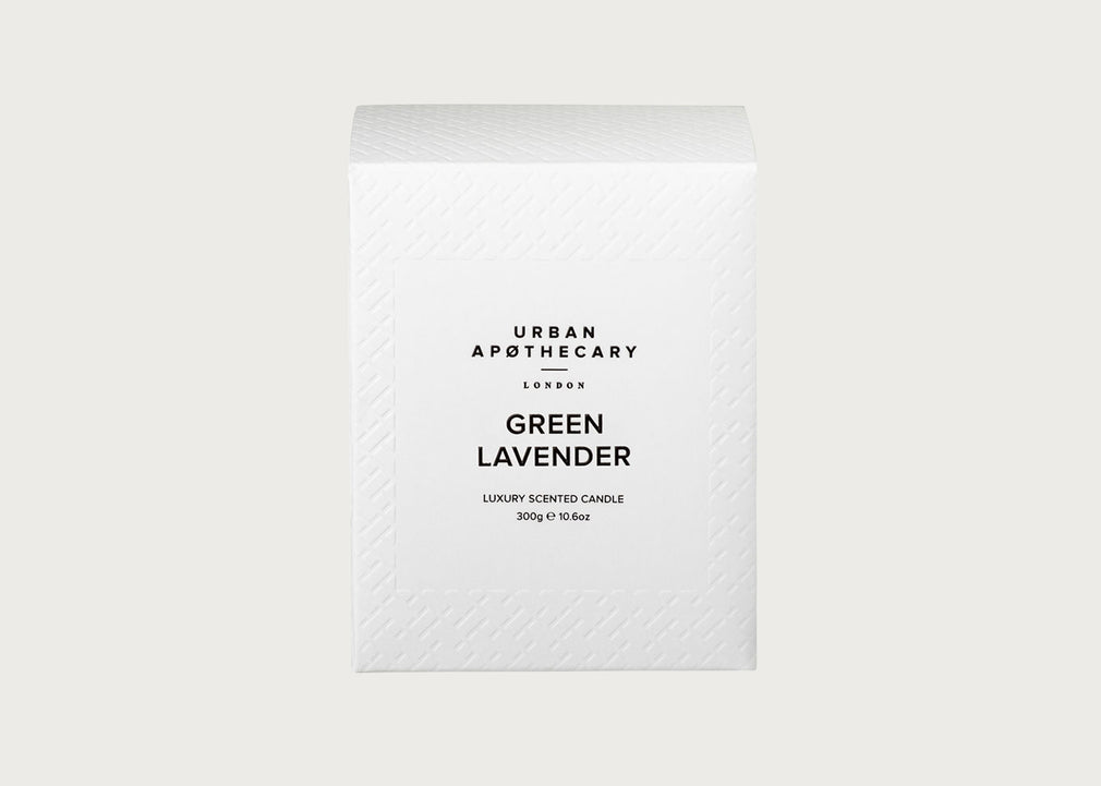 Signature Green Lavender Scented Glass Candle