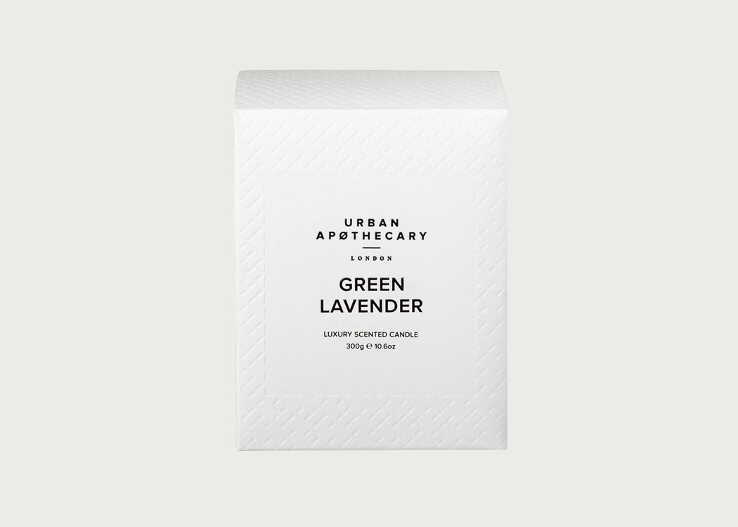 Signature Green Lavender Scented Glass Candle