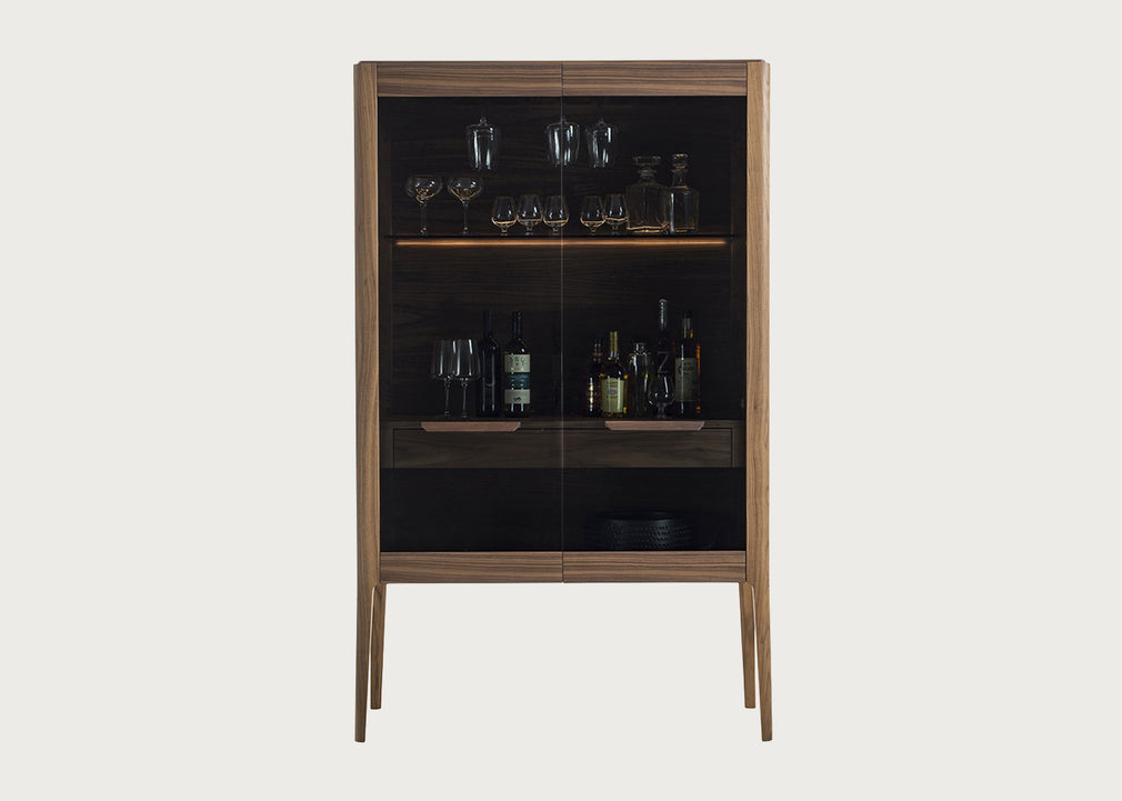 Atlante Bar Unit Canaletta Walnut
