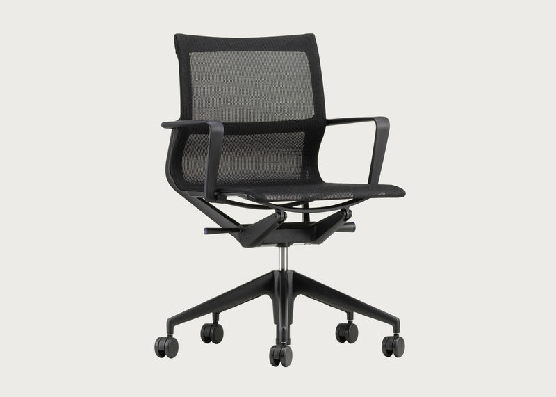 Physix Swivel Armchair Black Pearl Deep Black Frame