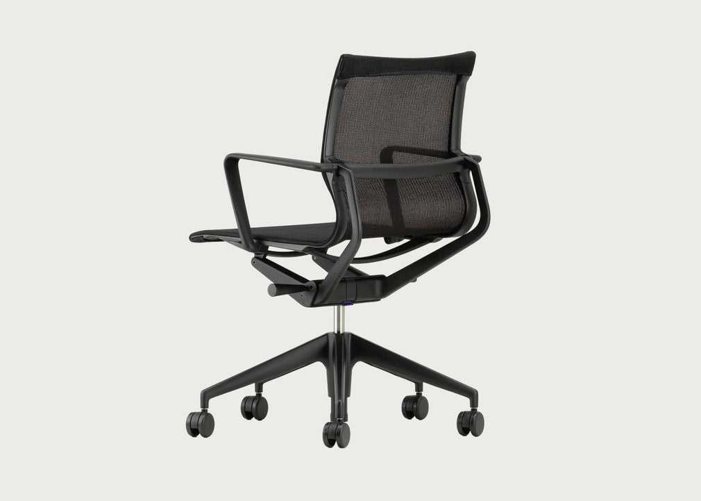 Physix Swivel Armchair Black Pearl Deep Black Frame