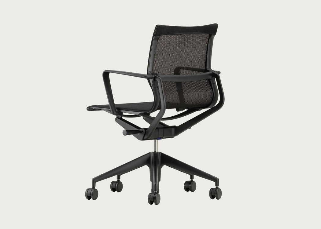 Physix Swivel Armchair Black Pearl Deep Black Frame