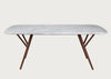 Anais Dining Table Walnut Marble Top