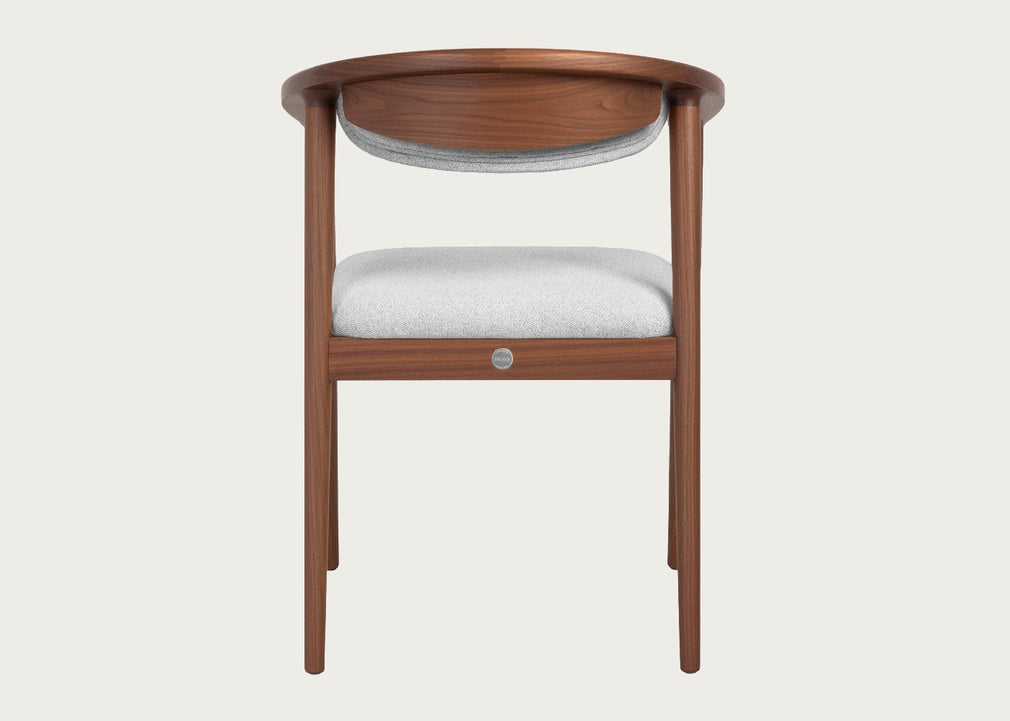 Anais Dining Chair Walnut & Grey