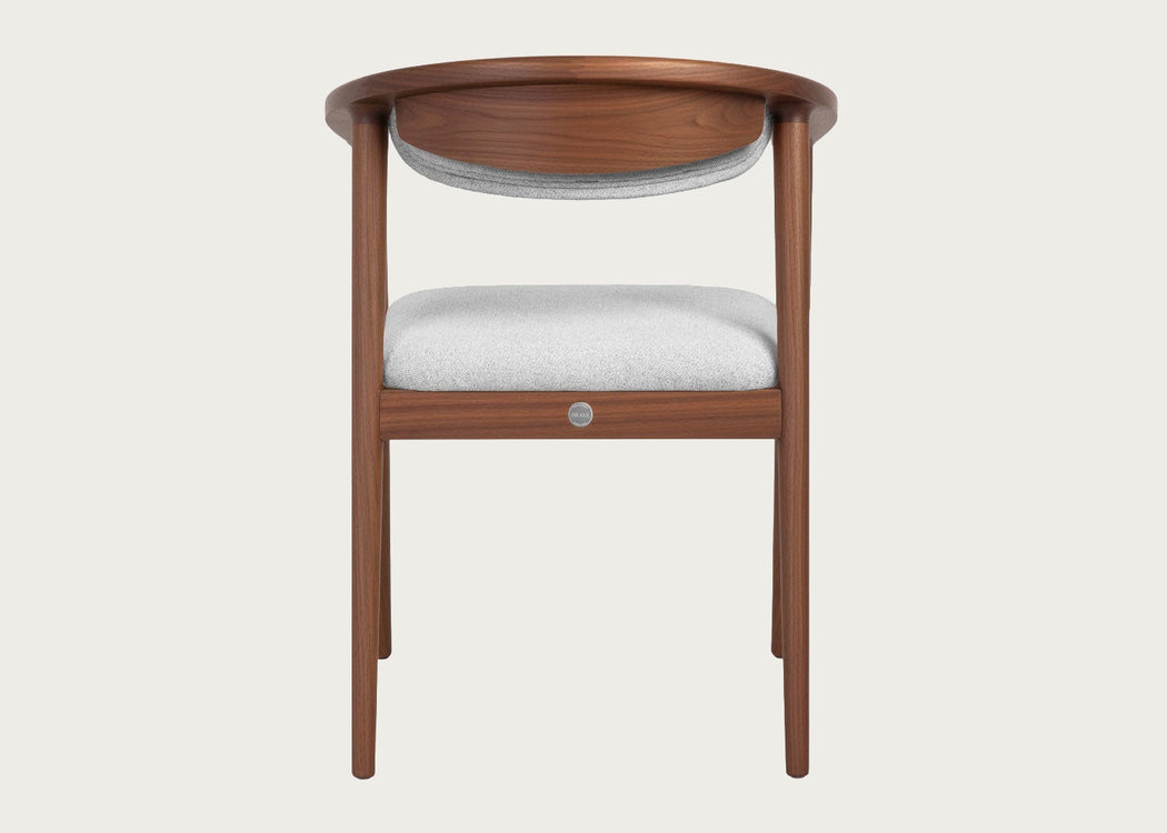 Anais Dining Chair Walnut & Grey