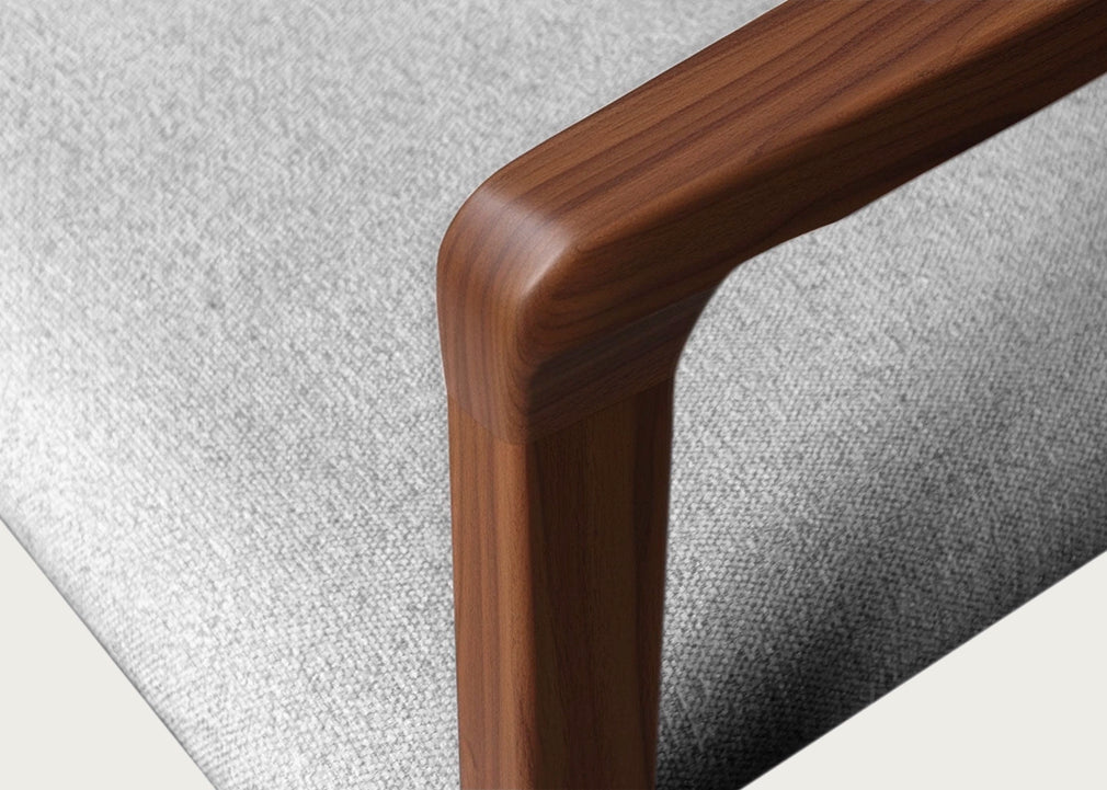 Anais Dining Chair Walnut & Grey