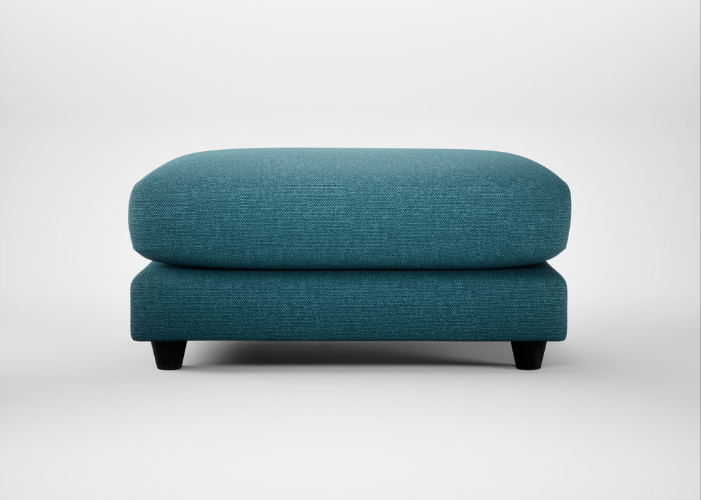 Snooze Footstool Brushed Cotton Cadet
