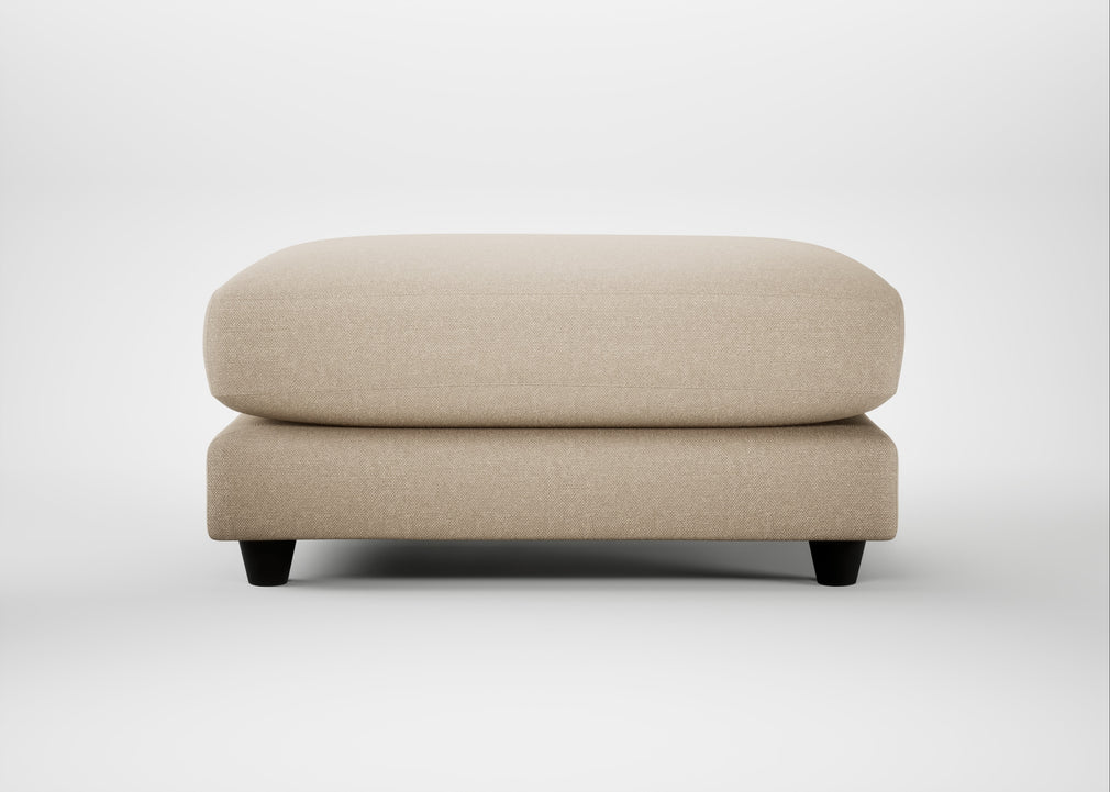 Snooze Footstool Brushed Cotton Oat