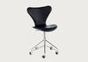Series 7 Swivel Chair in Black Leather