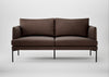 Matera 2 Seater Sofa Heritage Leather Chestnut 2064 / Black