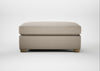 Torino Footstool Broad Weave Putty / Natural