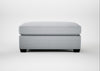 Torino Footstool Broad Weave Tin / Black