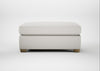 Torino Footstool Capelo Linen-Cotton Sea Salt / Natural
