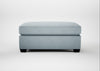Torino Footstool Capelo Linen-Cotton Sea Shanty / Black