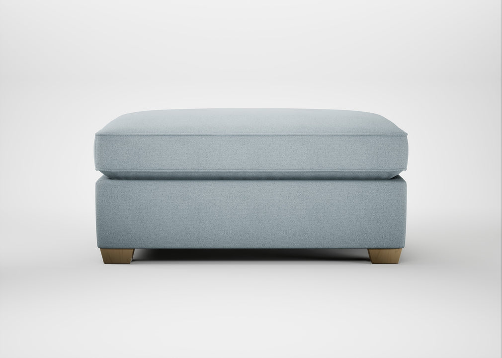 Torino Footstool Capelo Linen-Cotton Sea Shanty / Natural