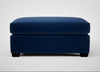 Torino Footstool Cotton Velvet Midnight / Black