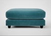 Snooze Footstool Smart Luxe Velvet Airforce Blue
