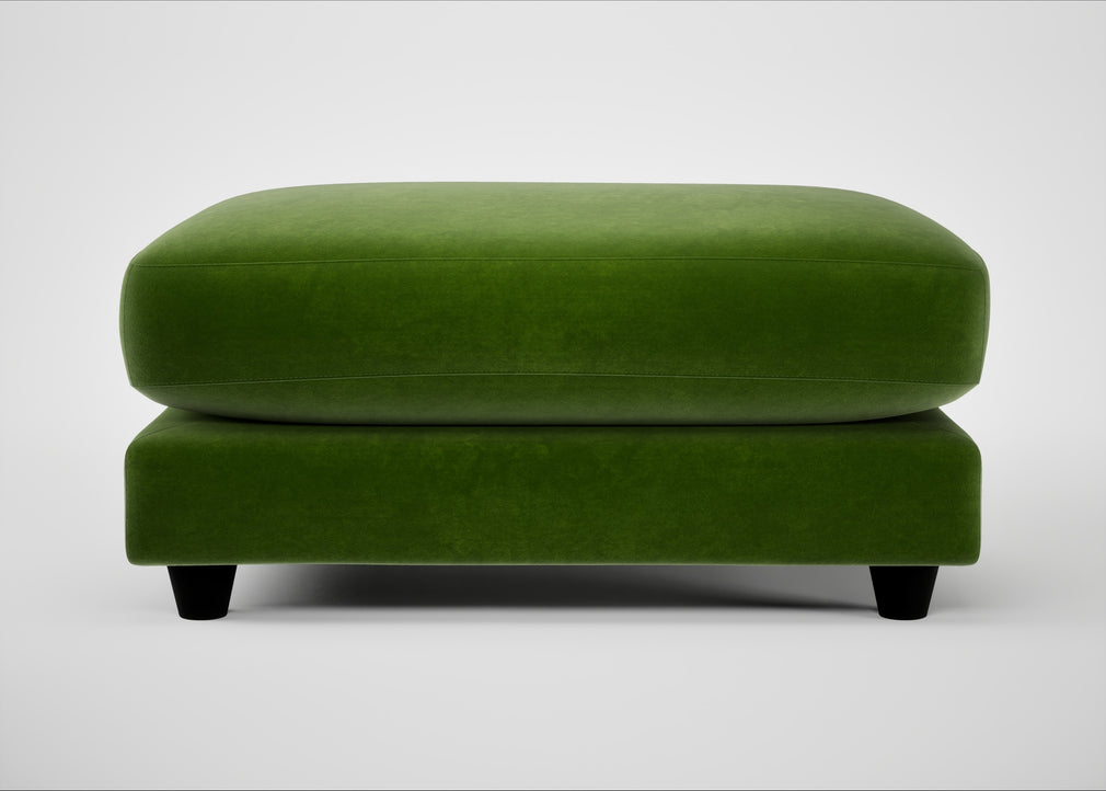 Snooze Footstool Smart Luxe Velvet Grass