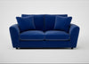 Snooze 3 Seater Sofa Smart Luxe Velvet Azure