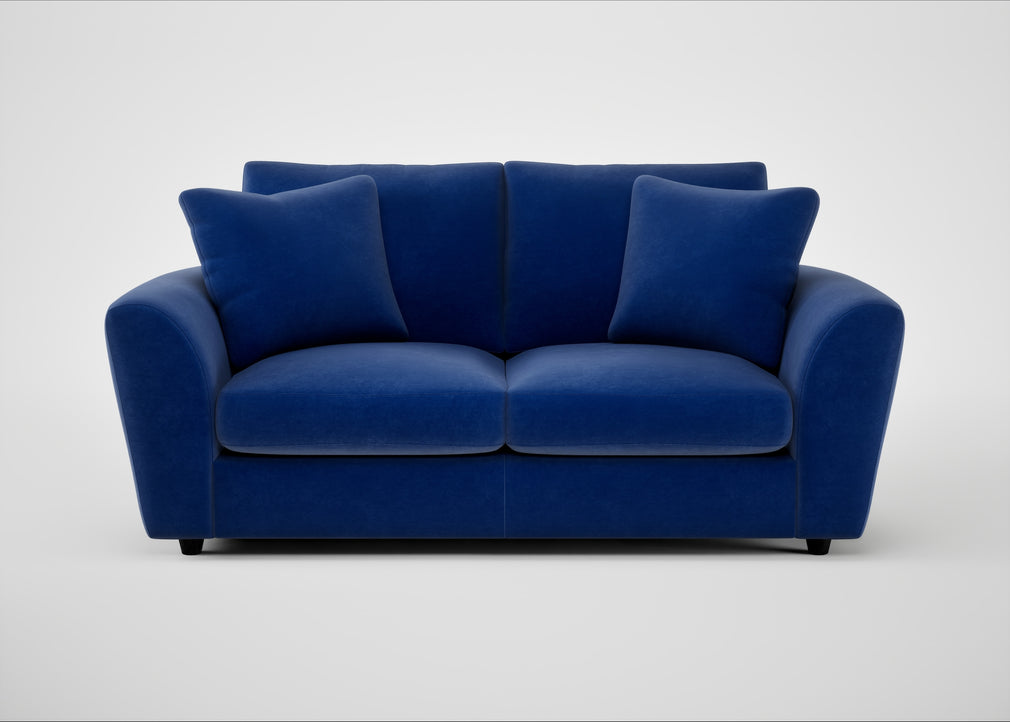Snooze 3 Seater Sofa Smart Luxe Velvet Azure