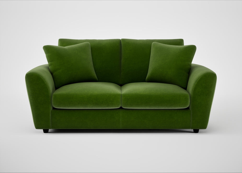 Snooze 3 Seater Sofa Smart Luxe Velvet Grass