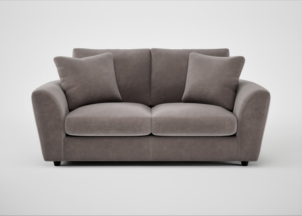 Snooze 3 Seater Sofa Smart Luxe Velvet Mushroom