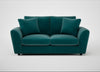 Snooze 3 Seater Sofa Smart Luxe Velvet Ocean Green