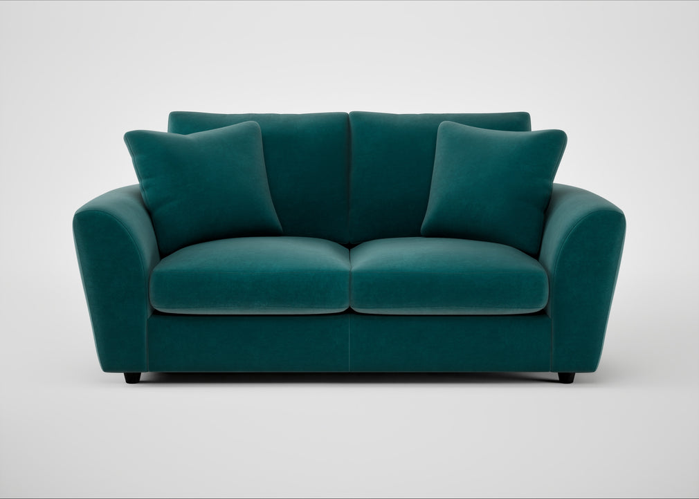 Snooze 3 Seater Sofa Smart Luxe Velvet Ocean Green