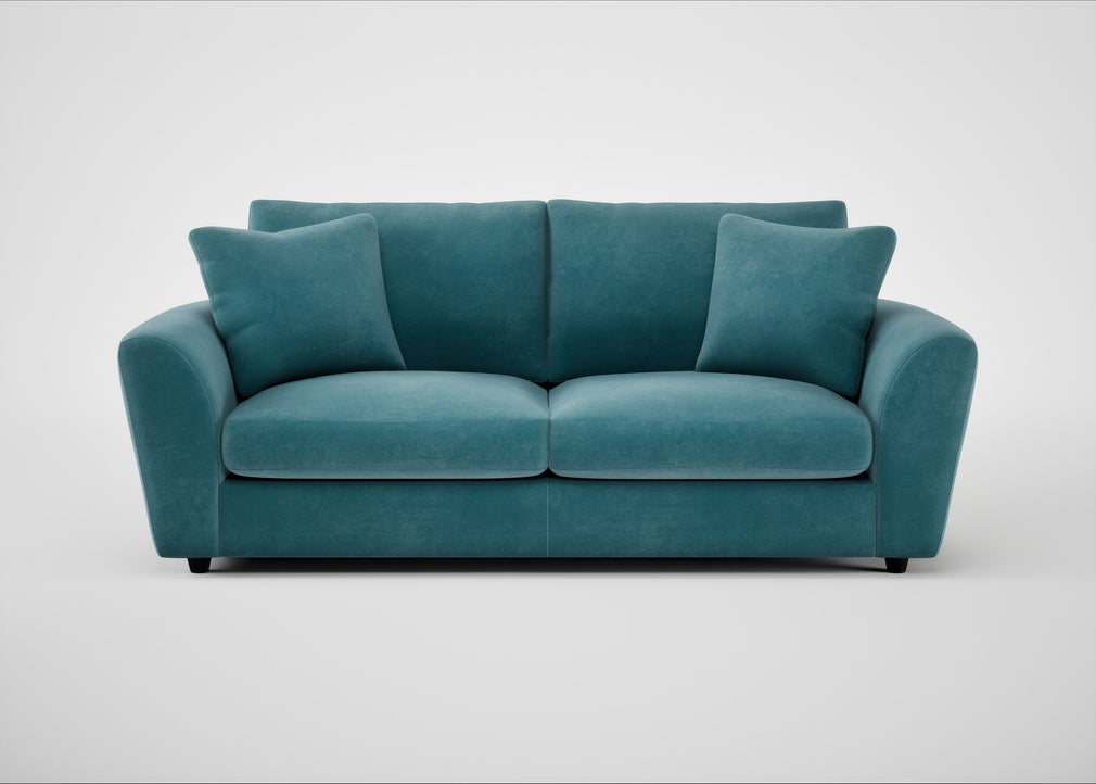 Snooze 4 Seater Sofa Smart Luxe Velvet Airforce Blue