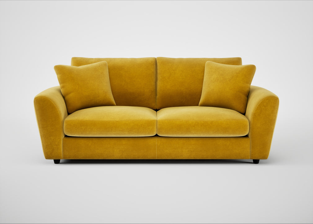 Snooze 4 Seater Sofa Smart Luxe Velvet Canary