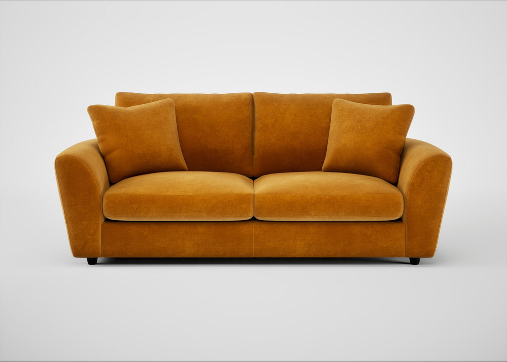 Snooze 4 Seater Sofa Smart Luxe Velvet Cognac