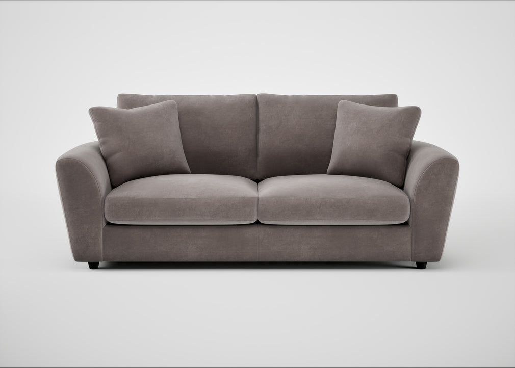 Snooze 4 Seater Sofa Smart Luxe Velvet Mushroom