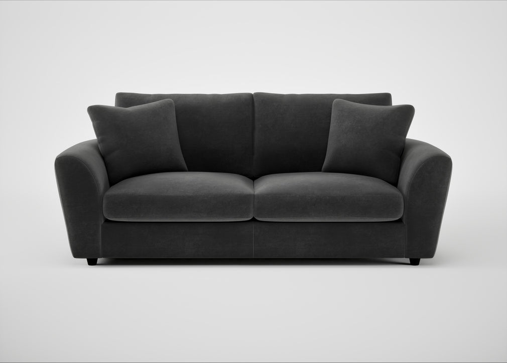 Snooze 4 Seater Sofa Smart Luxe Velvet Nickel