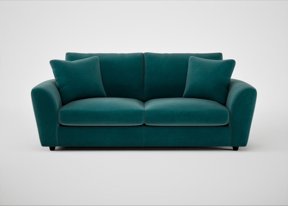 Snooze 4 Seater Sofa Smart Luxe Velvet Ocean Green