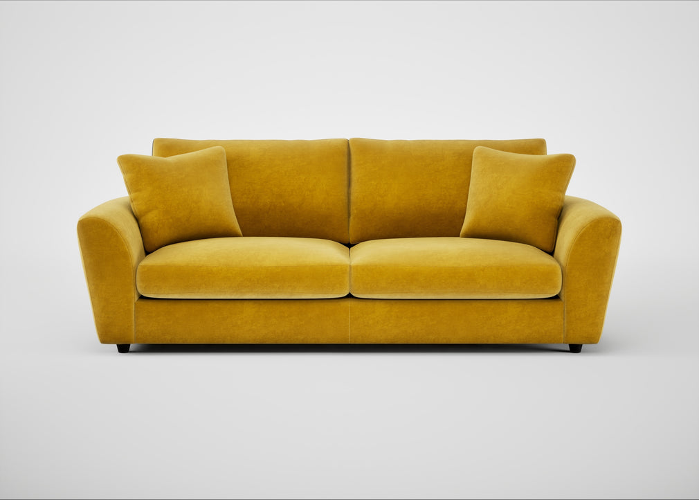 Snooze 5 Seater Sofa Smart Luxe Velvet Canary