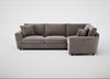 Snooze Right Hand Facing Corner Sofa Smart Luxe Velvet Mushroom