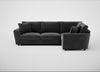 Snooze Right Hand Facing Corner Sofa Smart Luxe Velvet Nickel