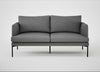 Matera 2 Seater Sofa St Moritz Wool Light Grey / Black