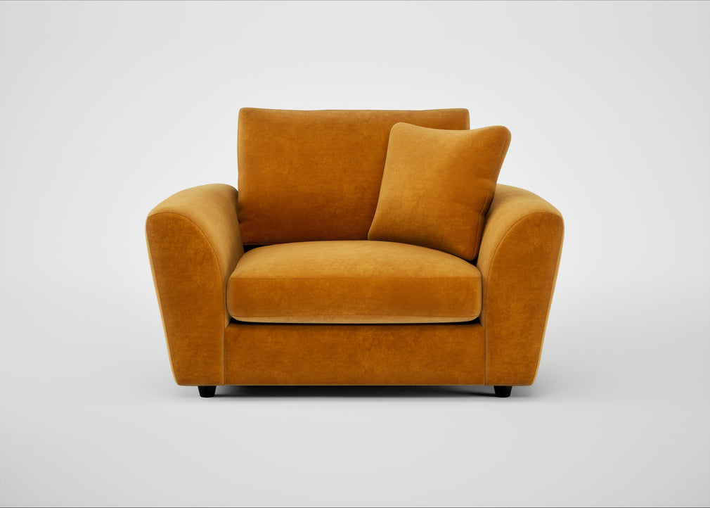 Snooze Loveseat Smart Luxe Velvet Cognac
